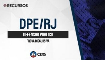 Recurso | Concurso | Defensor Público do Rio de Janeiro (DPE/RJ) | Discursiva